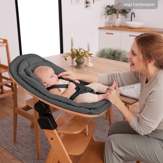 Hauck Beta Plus 5-pcs Newborn Set - Highchair + Newborn Insert & Rocker Eco + Seat Cushion + Tray - White