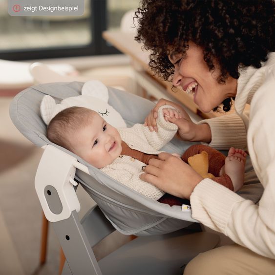 Hauck Beta Plus Dark Grey 5-piece Newborn Set - Highchair + 2in1 newborn attachment & bouncer + feeding board + seat cushion - Disney - Winnie the Pooh Beige