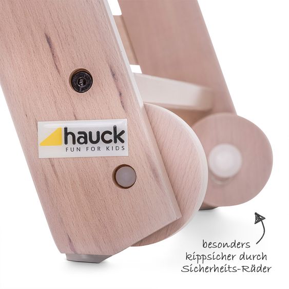 Hauck Beta Plus Whitewashed Newborn Set Deluxe - 5-tlg. Hochstuhl + 2in1 Neugeboreneneinsatz + Essbrett + Sitzpolster