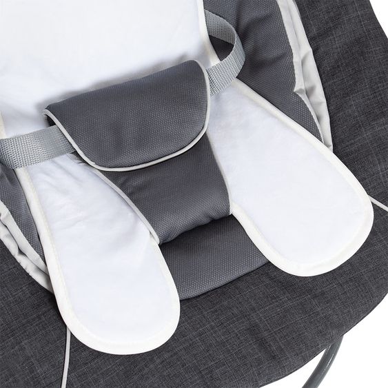 Hauck Beta Plus Whitewashed Newborn Set Deluxe - 5-tlg. Hochstuhl + 2in1 Neugeboreneneinsatz + Essbrett + Sitzpolster