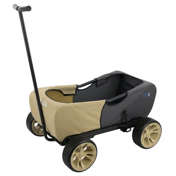 Hauck Eco Mobil Safari handcart - foldable with roof, transport trolley & handcart for 2 children