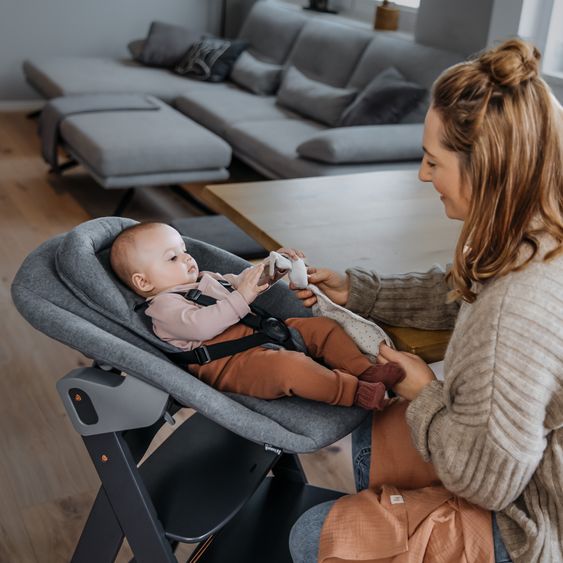 Hauck Sdraietta 2in1 Premium (aggancio regolabile per neonati e sdraietta) per seggiolone Alpha e Beta - Grigio Scuro