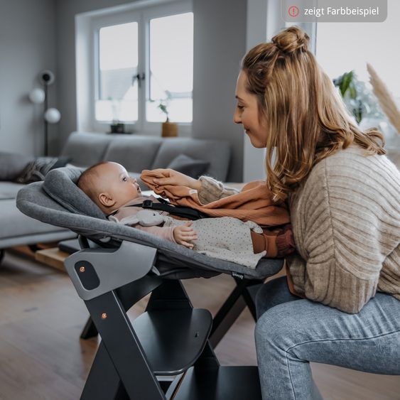 Hauck Sdraietta 2in1 Premium (attacco regolabile per neonato e sdraietta) per seggiolone Alpha e Beta - Grigio chiaro