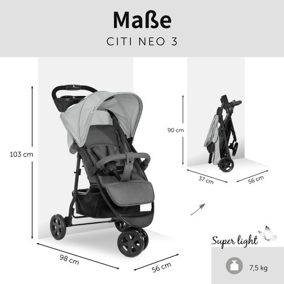 Hauck Buggy Citi Neo 3 - Grey