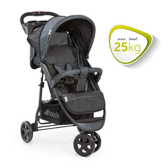 Hauck Buggy Citi Neo II inkl. XXL Zubehörpaket & Buggy-Lenkrad - Caviar Stone