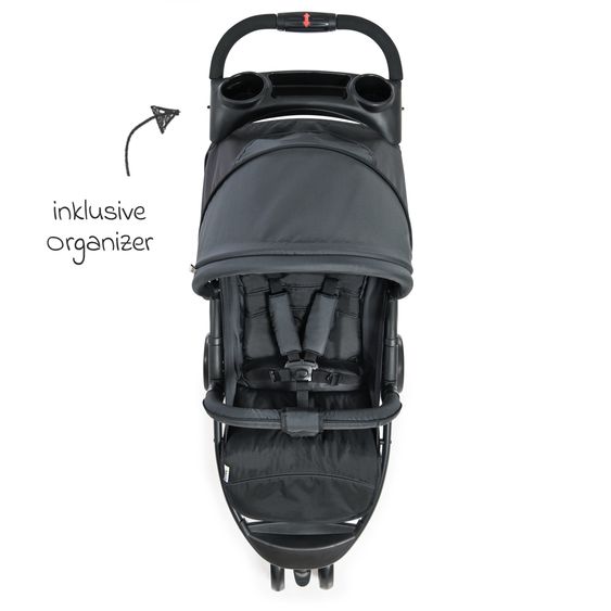 Hauck Buggy Citi Neo II inkl. XXL Zubehörpaket & Buggy-Lenkrad - Caviar Stone