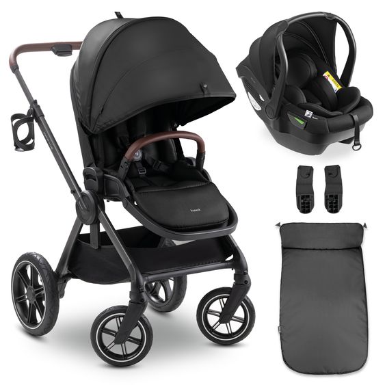 Hauck Buggy Comfort N Care 2in1 Travel Set - Black