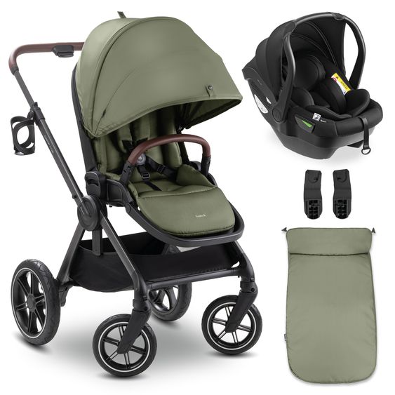 Hauck Buggy Comfort N Care 2in1 Travel Set - Olive