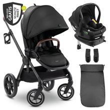 Buggy Comfort N Care 3in1 Travel Set inkl. XXL Zubehörset - Black