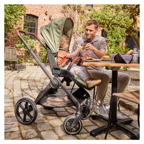 Hauck Buggy Comfort N Care 3in1 Travel Set inkl. XXL Zubehörset - Olive