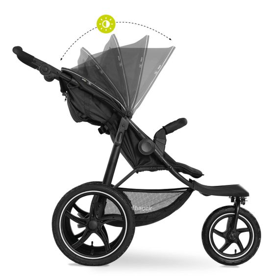 Hauck Buggy & Jogger Runner 2 (mit großen Luftreifen) - Black