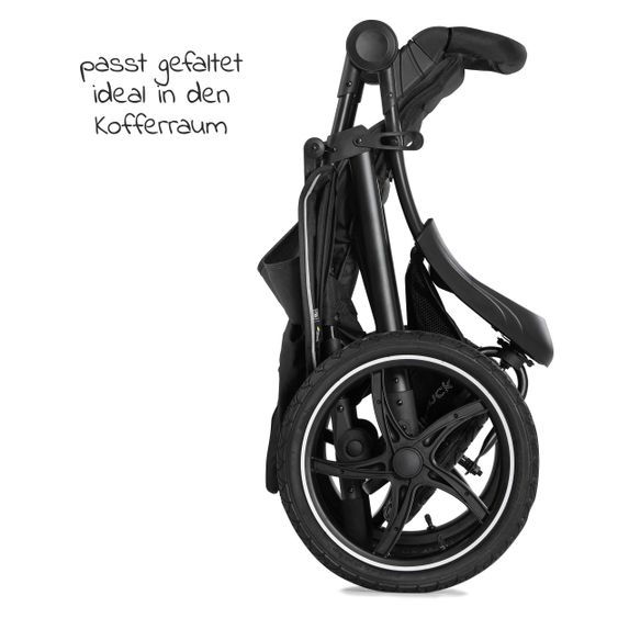 Hauck Buggy & Jogger Runner 2 (mit großen Luftreifen) - Black