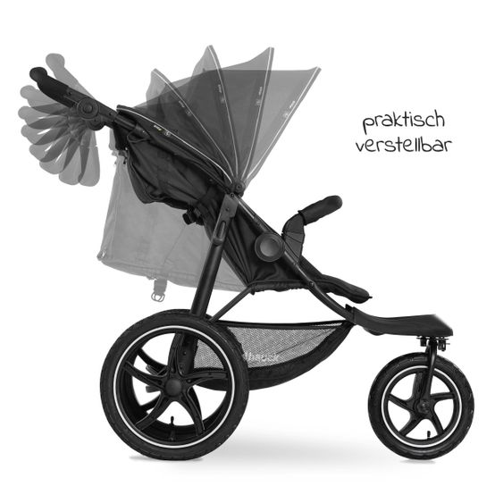 Hauck Buggy & Jogger Runner 2 (mit großen Luftreifen) - Black