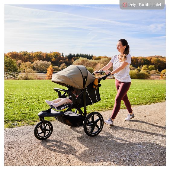 Hauck Buggy & Jogger Runner 3 (con pneumatici grandi) - Verde Giungla