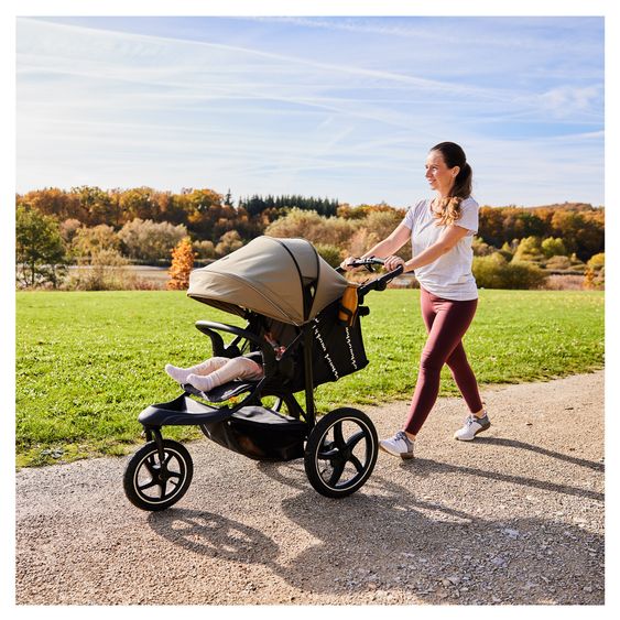 Hauck Buggy & Jogger Runner 3 (mit großen Luftreifen) - Olive