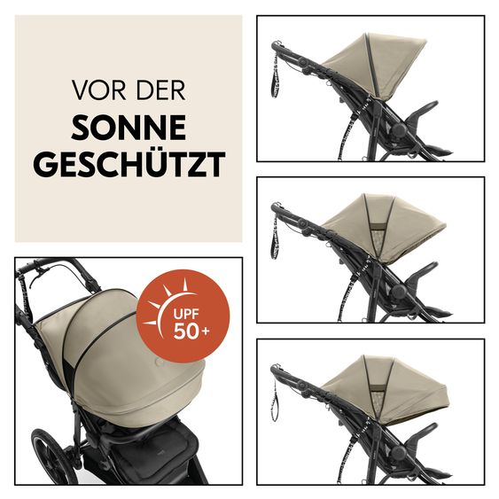 Hauck Buggy & Jogger Runner 3 (mit großen Luftreifen) - Olive