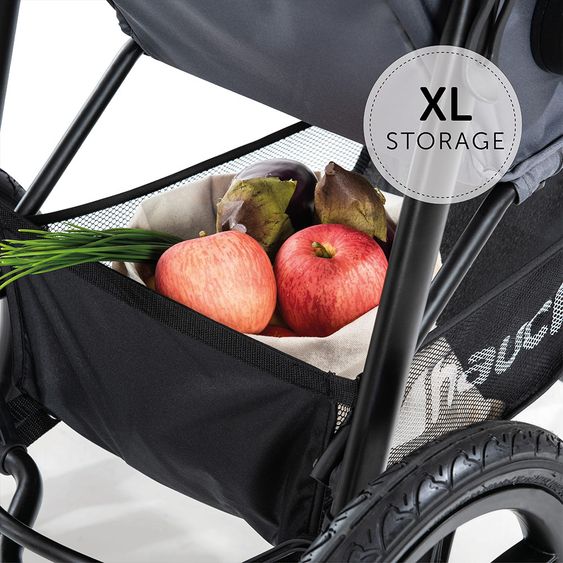 Hauck Buggy & Jogger Runner mit großen Luftreifen - Silver Grey