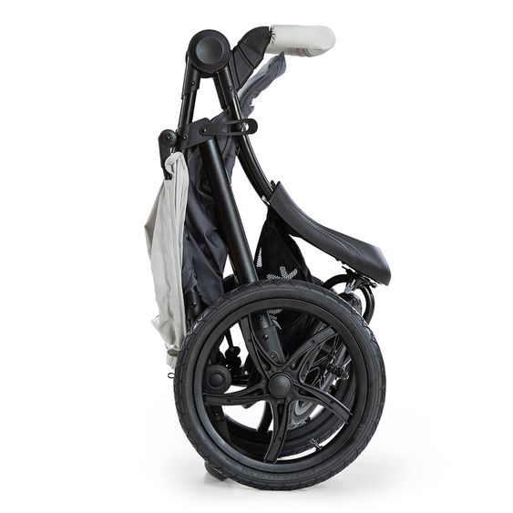 Hauck Buggy & Jogger Runner mit großen Luftreifen - Silver Grey