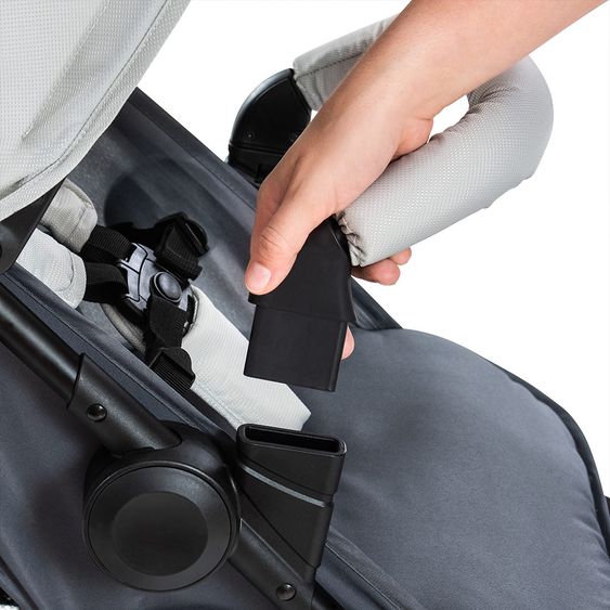 Hauck Buggy & Jogger Runner mit großen Luftreifen - Silver Grey