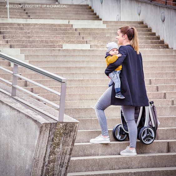 Hauck Buggy Lift Up 4 - Caviar Stone