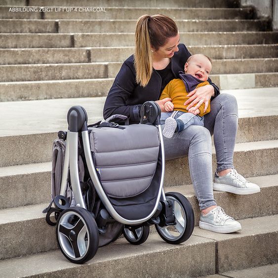 Hauck Buggy Lift Up 4 - Caviar Stone