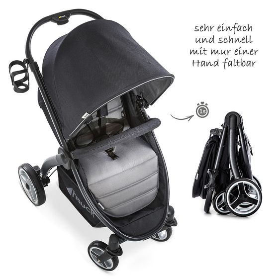 Hauck Buggy Lift Up 4 - Caviar Stone