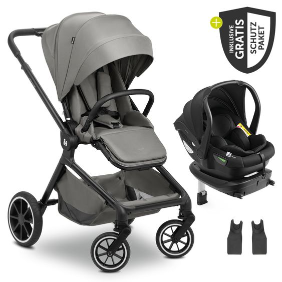 Hauck Buggy Move N Care 3in1 Travel Set incl. XXL accessory set - Dark Grey