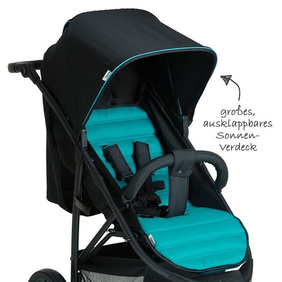 Hauck Buggy Rapid 3 - Caviar Turquoise