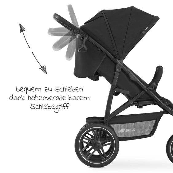 Hauck Buggy Rapid 3R (bis 25 kg) - Black