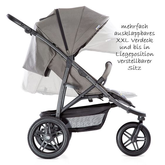 Hauck Buggy Rapid 3R (bis 25 kg) - Charcoal