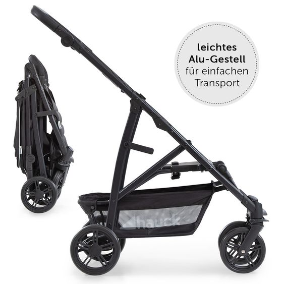 Hauck Buggy Rapid 4 - Nero caviale