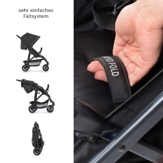 Hauck Buggy Rapid 4 - Nero caviale