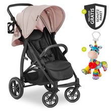 Buggy Rapid 4D (bis 25 kg) mit XL Verdeck & All-Terrain Bereifung - inkl. XXL Zubehörpaket & Spieltier Klipp Klapp Pferd - Dutsy Rose