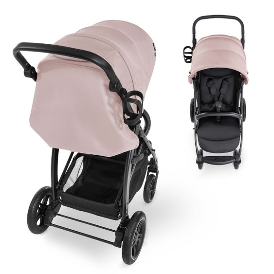 Hauck Buggy Rapid 4D (bis 25 kg) - XL Verdeck & All-Terrain Bereifung - Dutsy Rose