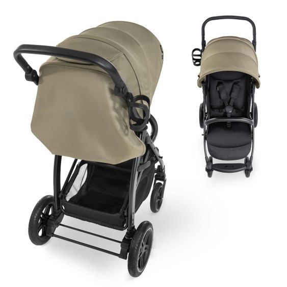 Hauck Buggy Rapid 4D (bis 25 kg) - XL Verdeck & All-Terrain Bereifung - Olive