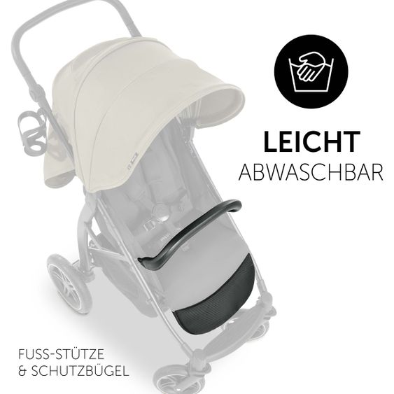 Hauck Buggy Rapid 4D (bis 25 kg) - XL Verdeck & All-Terrain Bereifung - Olive