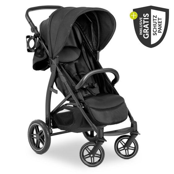 Hauck Buggy Rapid 4D - inkl. GRATIS Schutzpaket - Black