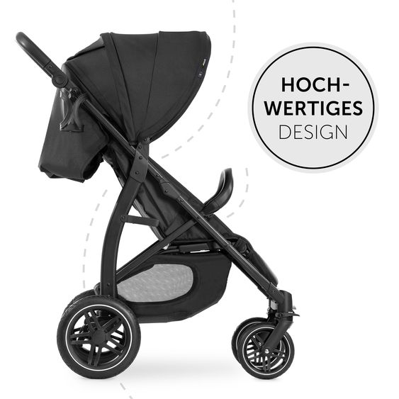 Hauck Buggy Rapid 4D - inkl. GRATIS Schutzpaket - Black