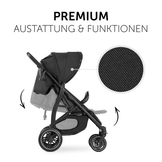 Hauck Buggy Rapid 4D - inkl. GRATIS Schutzpaket - Black