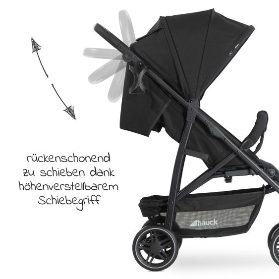 Hauck Buggy Rapid 4R Plus (bis 25 kg) - Black
