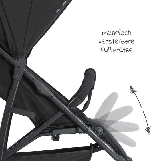 Hauck Buggy Rapid 4R Plus (bis 25 kg) - Black