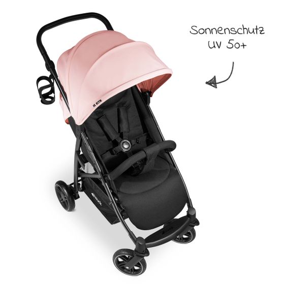 Hauck Buggy Rapid 4R Plus (bis 25 kg) - Rose