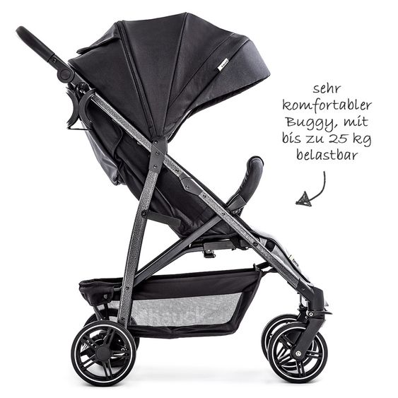 Hauck Buggy Rapid 4S (bis 25 kg) - Caviar Silver