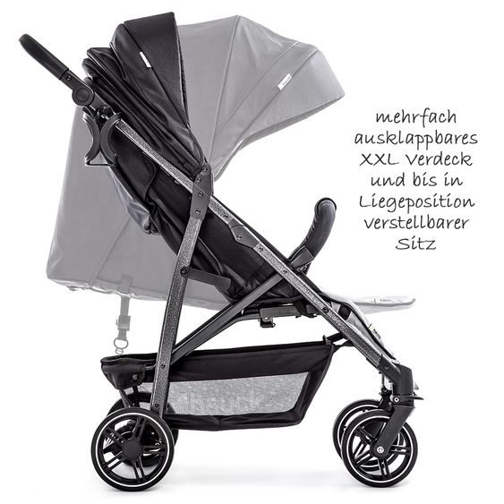 Hauck Buggy Rapid 4S (bis 25 kg) - Caviar Silver