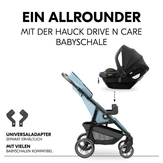 Hauck Buggy Shop N Care inkl. Komfort Sitzauflage Bambi Rose - Disney - Dusty Blue