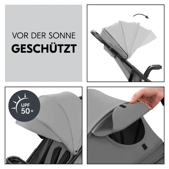 Hauck Passeggino Leggero Shop N Care incl. Comfort Coprisedile - Grigio