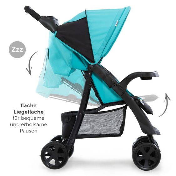 Hauck Buggy Shopper Neo II - Caviar Aqua