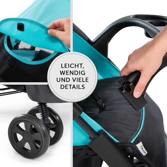 Hauck Buggy Shopper Neo II - Caviar Aqua