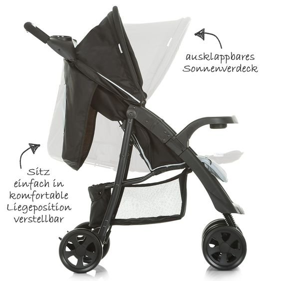 Hauck Buggy Shopper Neo II - Caviar Silver