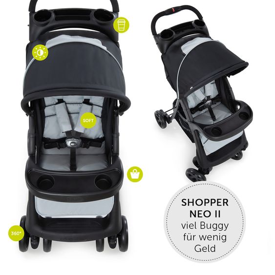 Hauck Buggy Shopper Neo II - Caviar Stone